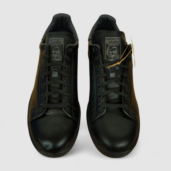 Adidas Stan Smith Lux Mens Core Black Sneakers Authentic Premium - Main Image